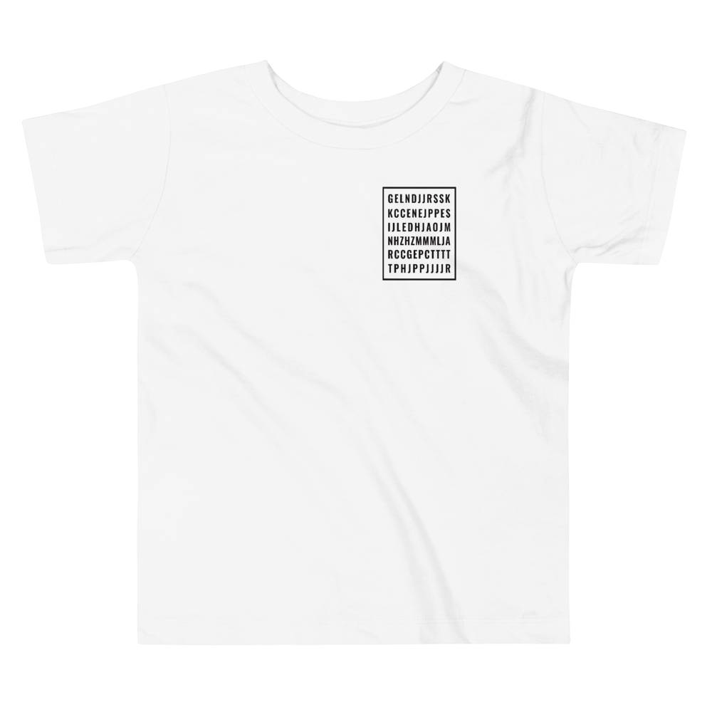 "Good Letters" Toddler's Tee