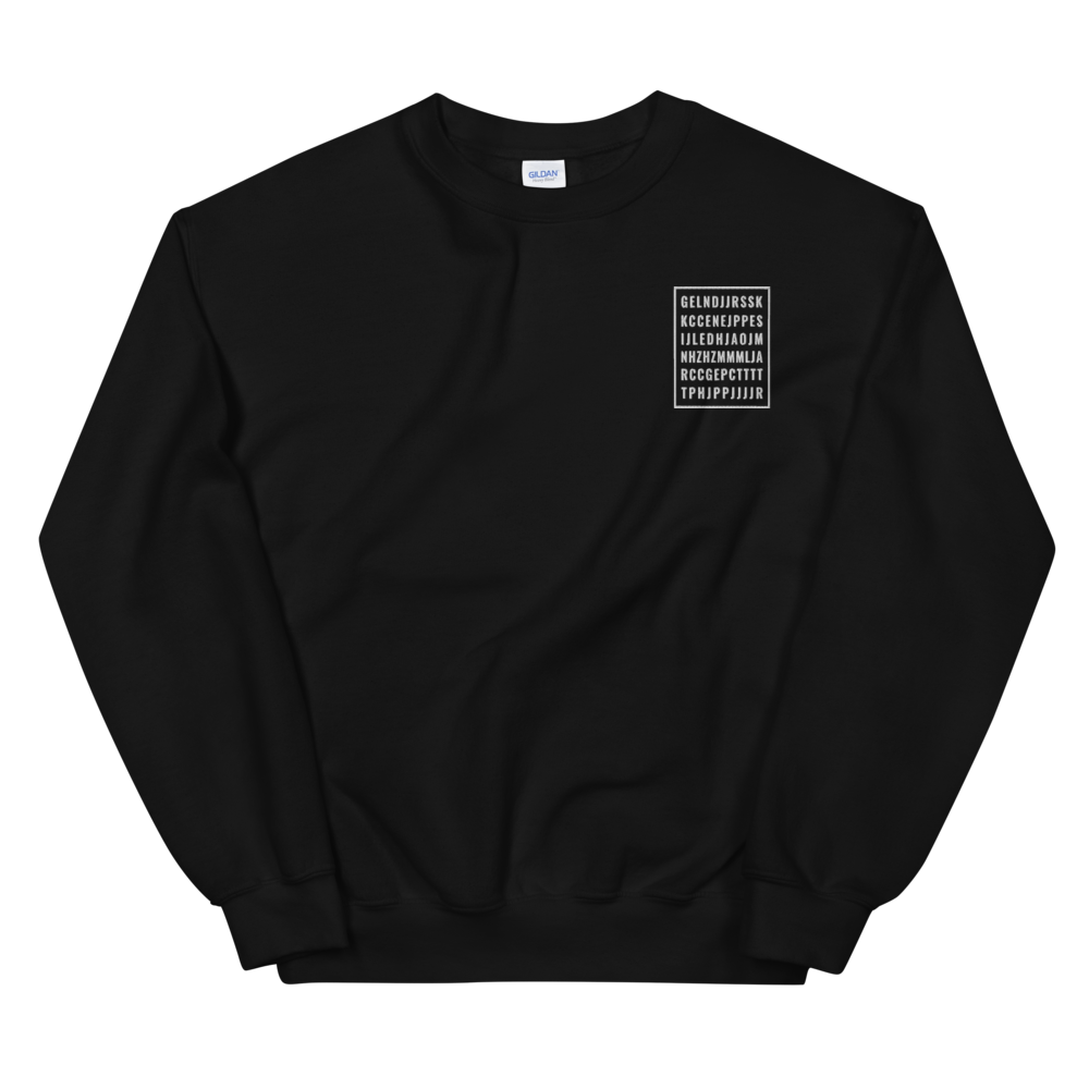 "Good Letters" Embroidered Unisex Sweatshirt