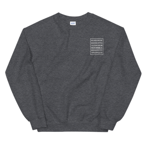 "Good Letters" Embroidered Unisex Sweatshirt