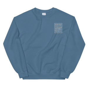 "Good Letters" Embroidered Unisex Sweatshirt