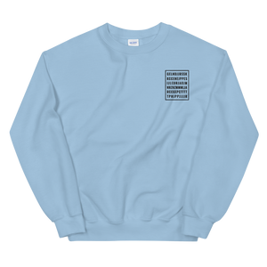 "Good Letters" Embroidered Unisex Sweatshirt