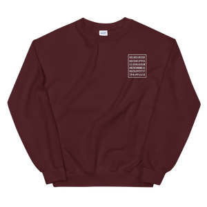 "Good Letters" Embroidered Unisex Sweatshirt