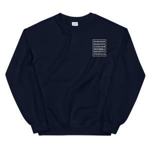 "Good Letters" Embroidered Unisex Sweatshirt