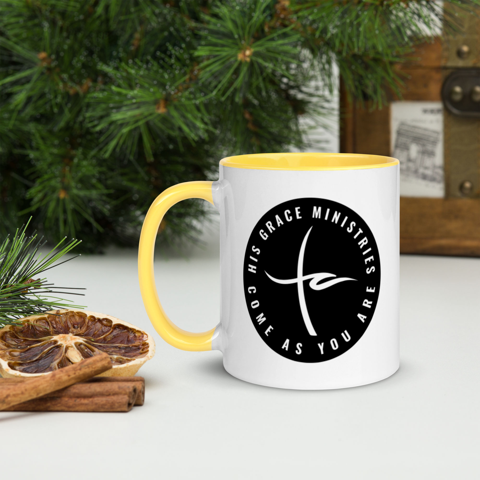 HGM Circle Mug with Color Inside