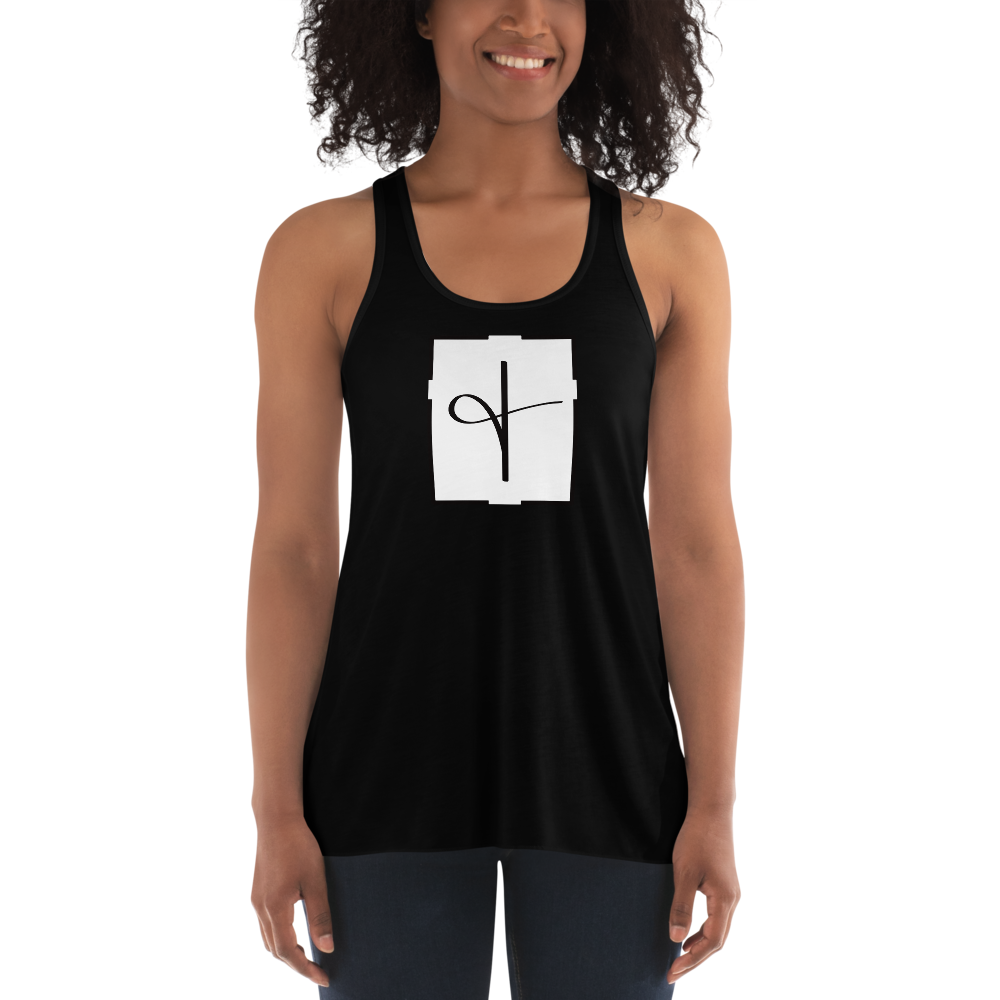 "Ampersand Cross" Women's Racerback Tank