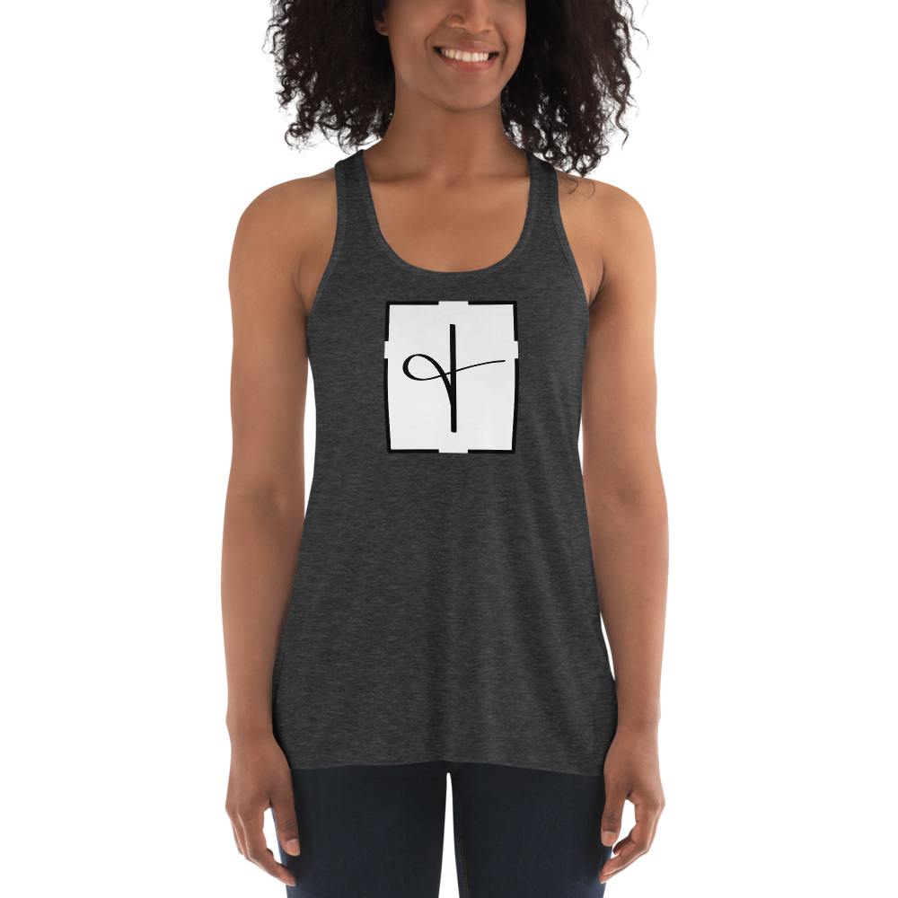 "Ampersand Cross" Women's Racerback Tank